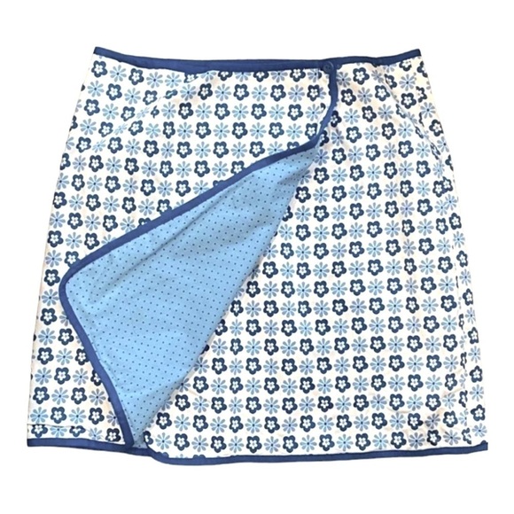 Reversible Wrap Skirt by GAP Womens Sz 12 Blue & White Vintage/never worn - Picture 3 of 9
